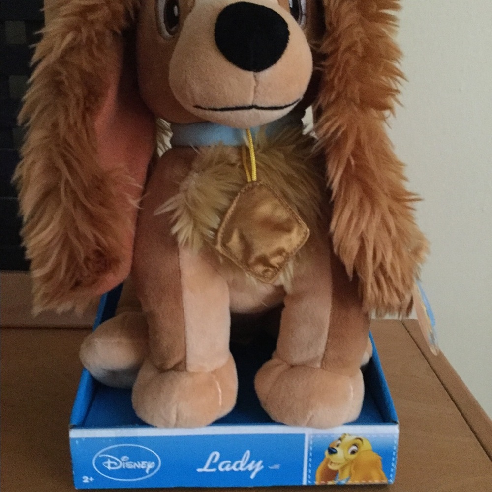 Vintage Disney Lady Dog and the Trump plush toy dog